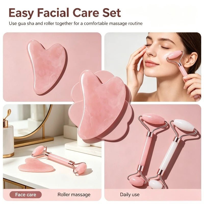 Resin Facial Roller & Gua Sha Tool – Face, Neck & Eye Massager - Facial Roller - Apex Therapy