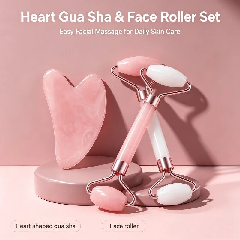 Resin Facial Roller & Gua Sha Tool – Face, Neck & Eye Massager - Facial Roller - Apex Therapy