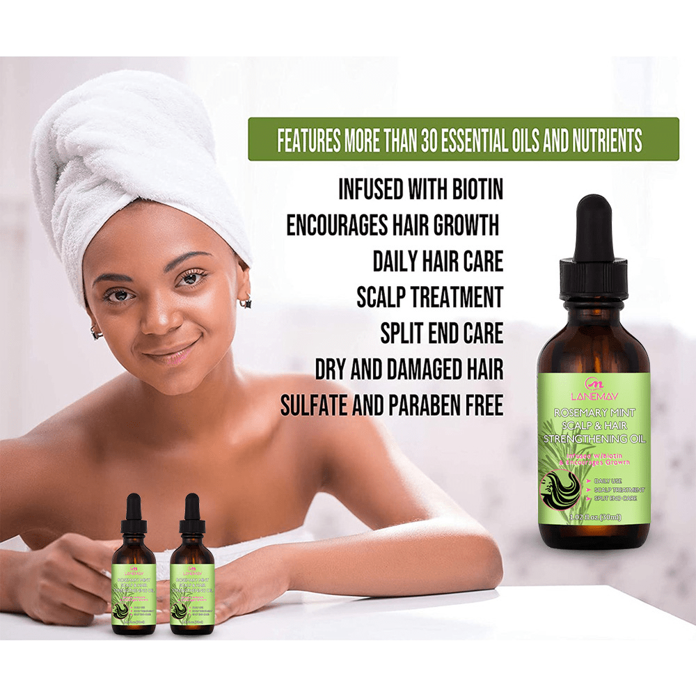 Rosemary Scalp & Hair Oil – Nourishing Shine Oil - Hair Oil - Apex Therapy