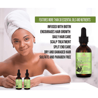 Rosemary Scalp & Hair Oil – Nourishing Shine Oil - Hair Oil - Apex Therapy