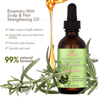 Rosemary Scalp & Hair Oil – Nourishing Shine Oil - Hair Oil - Apex Therapy