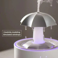 Rotating Umbrella Humidifier & Aroma Diffuser – 7-Color LED Light with Remote - Apex Therapy