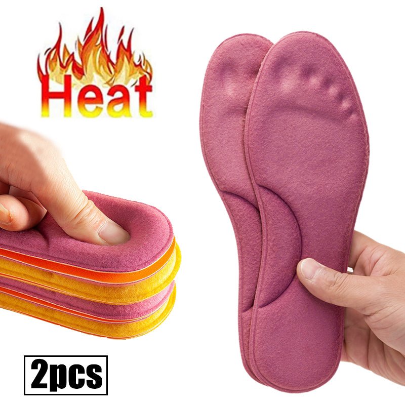 Self-Warming Memory Cotton Insoles – Cozy Winter Comfort, Women's - Insoles - Apex Therapy