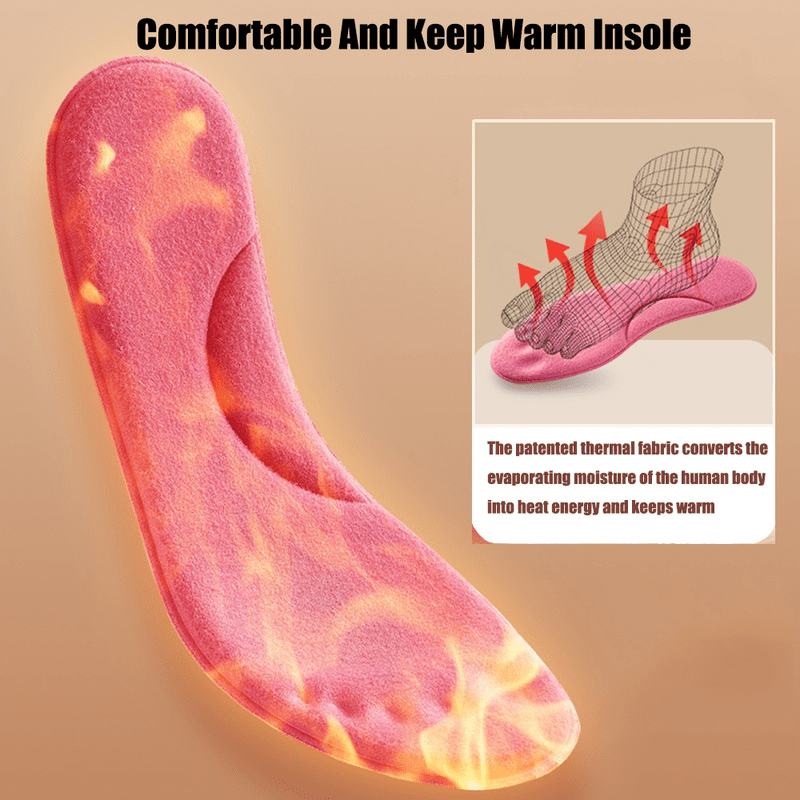 Self-Warming Memory Cotton Insoles – Cozy Winter Comfort, Women's - Insoles - Apex Therapy