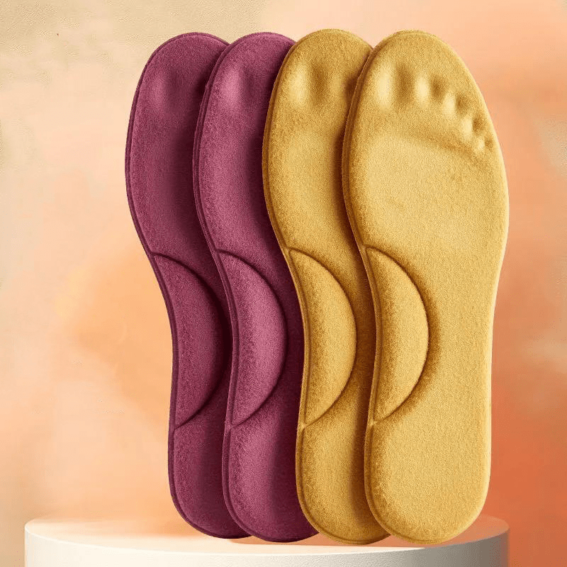 Self-Warming Memory Cotton Insoles – Cozy Winter Comfort, Women's - Insoles - Apex Therapy
