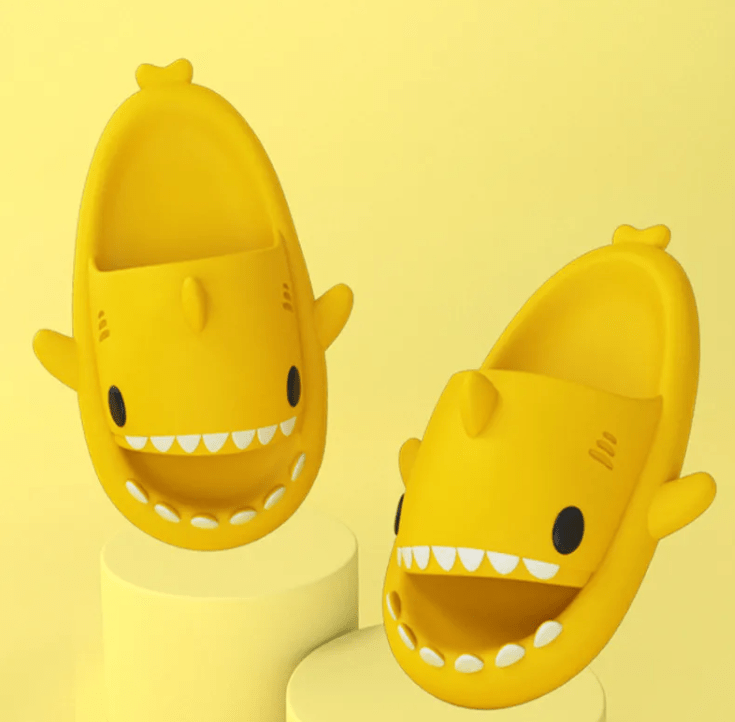 Shark Cloud Slippers – 4 cm Thick Sole, Indoor & Outdoor, 10 Colors - Slippers - Apex Therapy