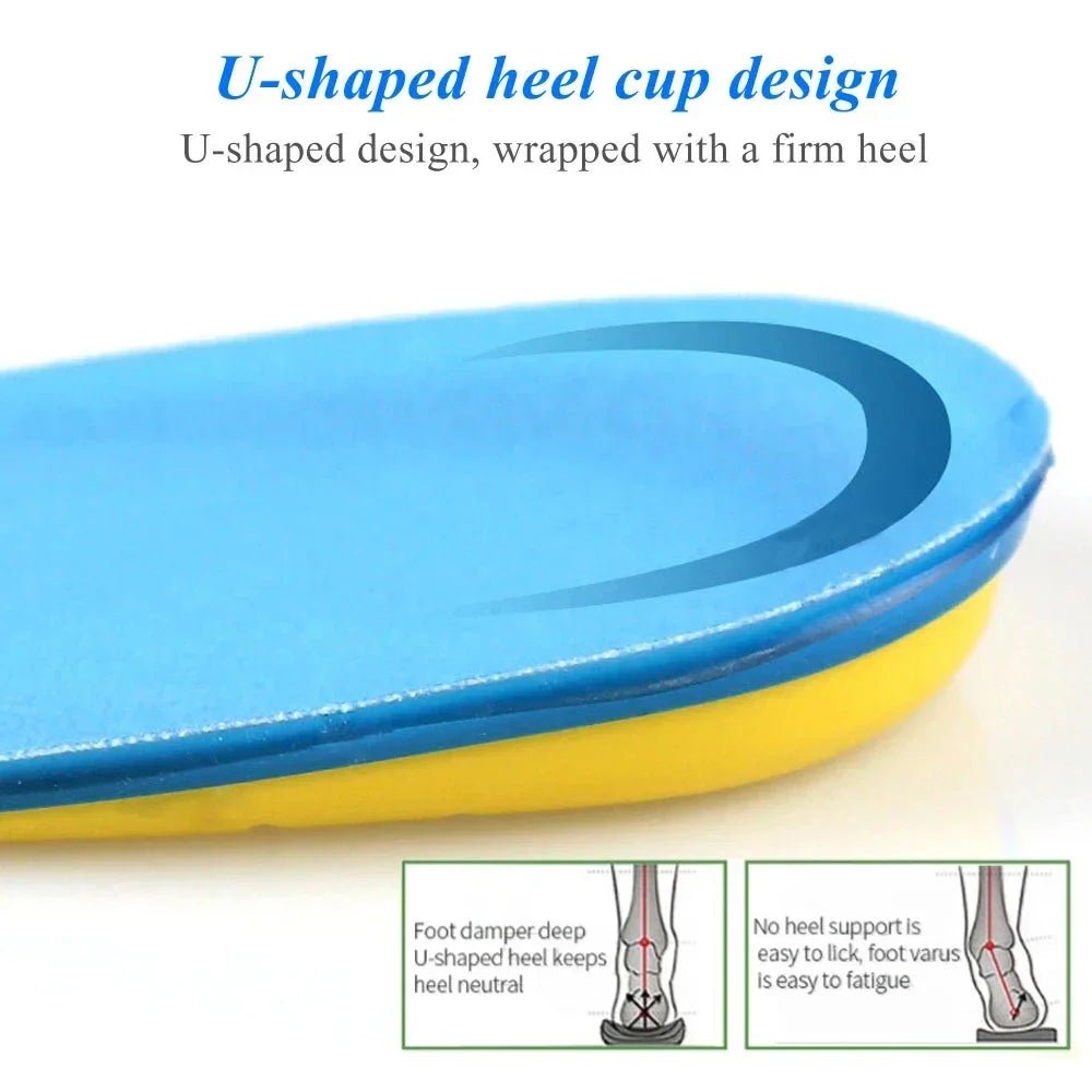 Silicone Gel Insoles for Heel Spurs Fascitis Plantar Pain Relief Treatment Inserts Heel Cup Cushion Height Increase Shoe Insoles - Apex Therapy