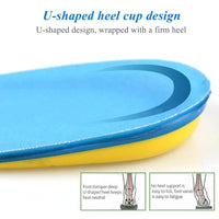 Silicone Gel Insoles for Heel Spurs Fascitis Plantar Pain Relief Treatment Inserts Heel Cup Cushion Height Increase Shoe Insoles - Apex Therapy