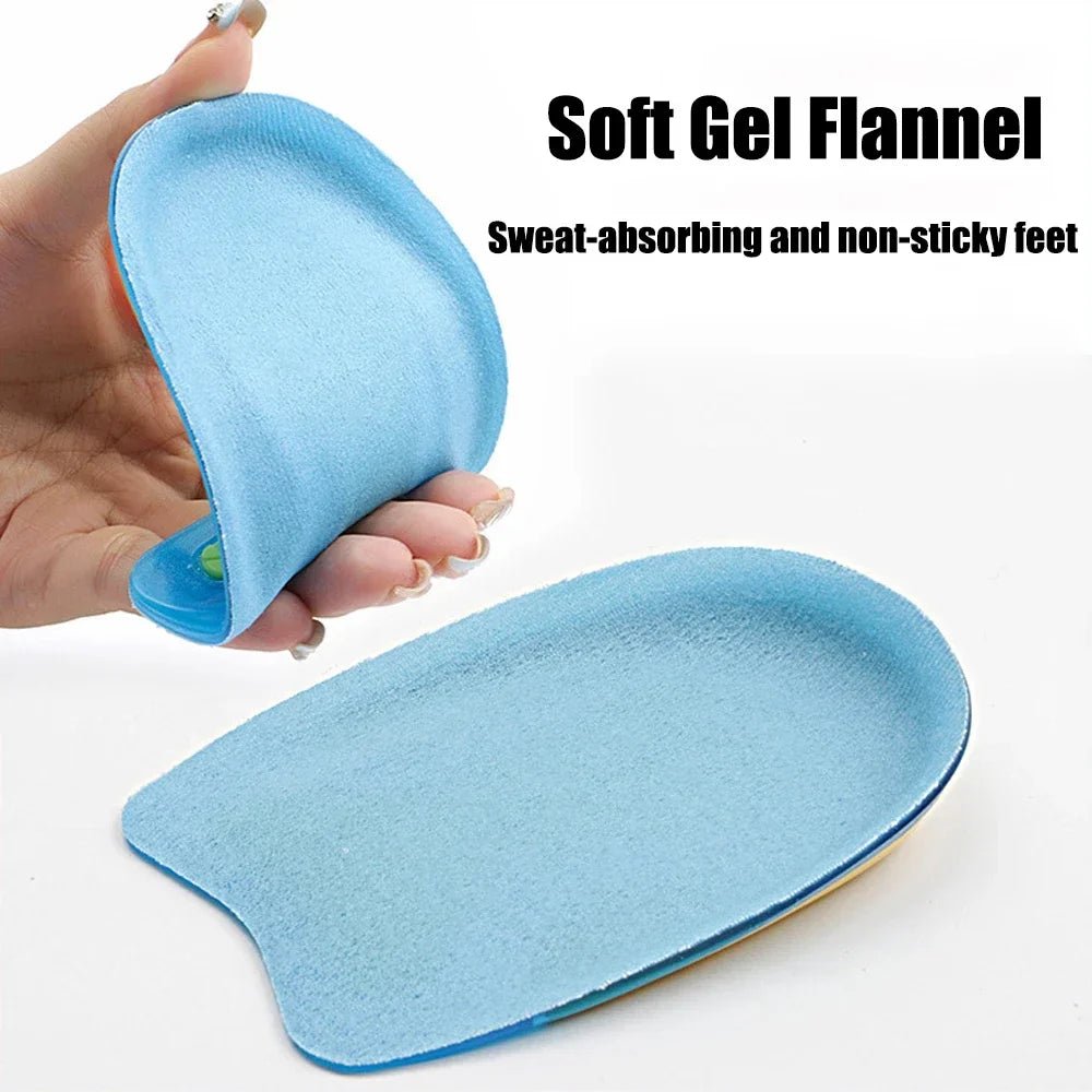 Silicone Gel Insoles for Heel Spurs Fascitis Plantar Pain Relief Treatment Inserts Heel Cup Cushion Height Increase Shoe Insoles - Apex Therapy
