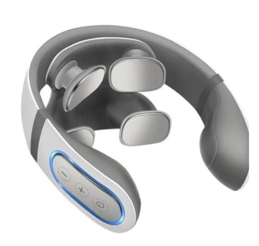 Smart Neck Massager – Cordless Heated Pulse Massager with Remote - Apex Therapy
