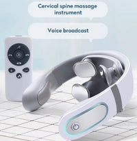 Smart Neck Massager – Cordless Heated Pulse Massager with Remote - Apex Therapy
