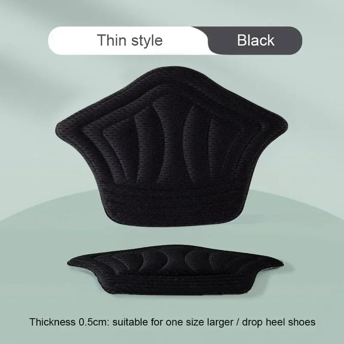 Black anti-slip heel grip insert inside a sneaker – Apex Therapy