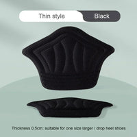 Black heel grip inserts close-up – Apex Therapy
