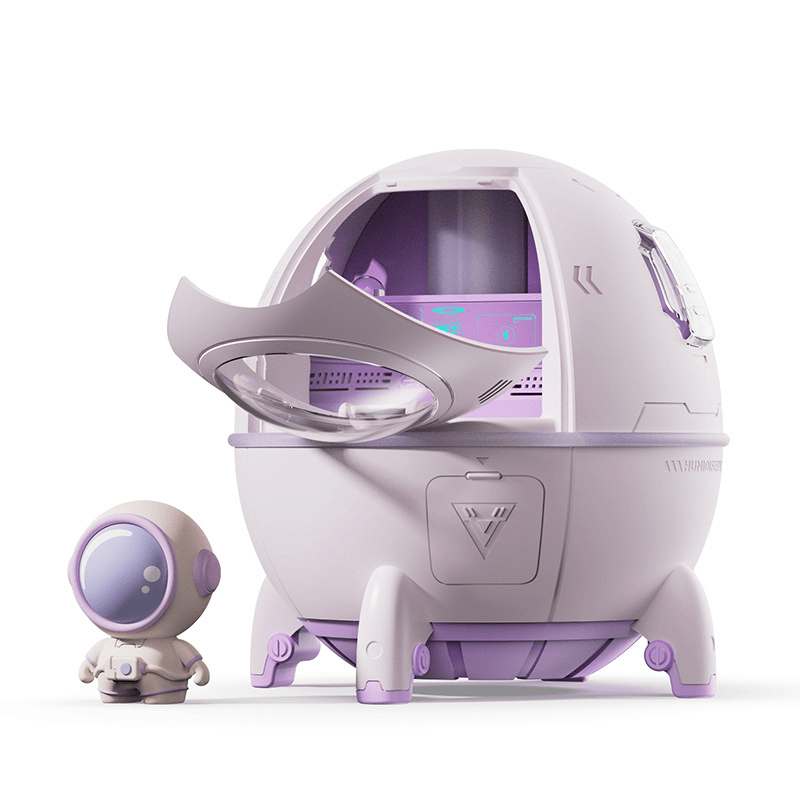 Space capsule USB humidifier with night lamp – Apex Therapy, view 8