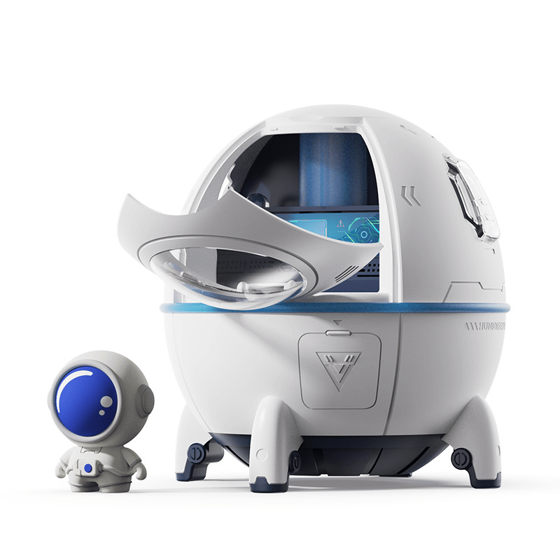 Space capsule USB humidifier with night lamp – Apex Therapy, view 10