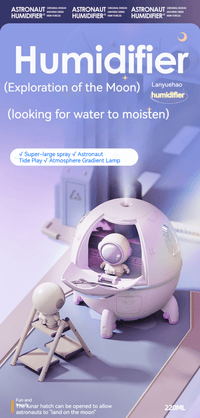 Space capsule USB humidifier with night lamp – Apex Therapy, view 1