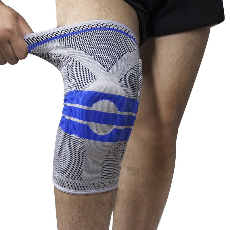 Spring-Stay Knee Sleeve – Silicone Pad, Breathable 3D Knit - Knee Sleeve - Apex Therapy