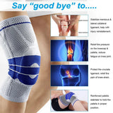 Spring-Stay Knee Sleeve – Silicone Pad, Breathable 3D Knit