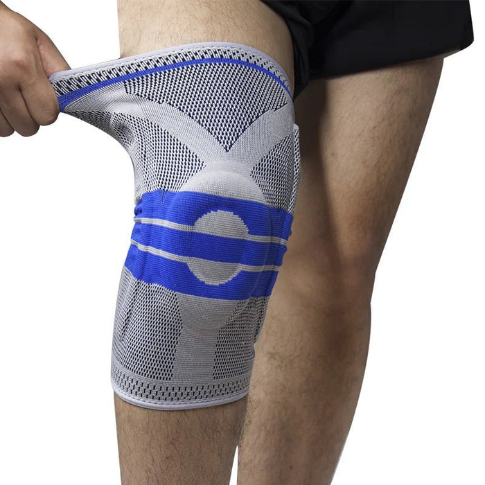 Spring-Stay Knee Sleeve – Silicone Pad, Breathable 3D Knit - Knee Sleeve - Apex Therapy