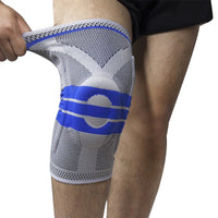 Spring-Stay Knee Sleeve – Silicone Pad, Breathable 3D Knit - Knee Sleeve - Apex Therapy