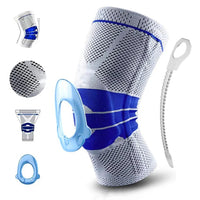 Spring-Stay Knee Sleeve – Silicone Pad, Breathable 3D Knit - Knee Sleeve - Apex Therapy