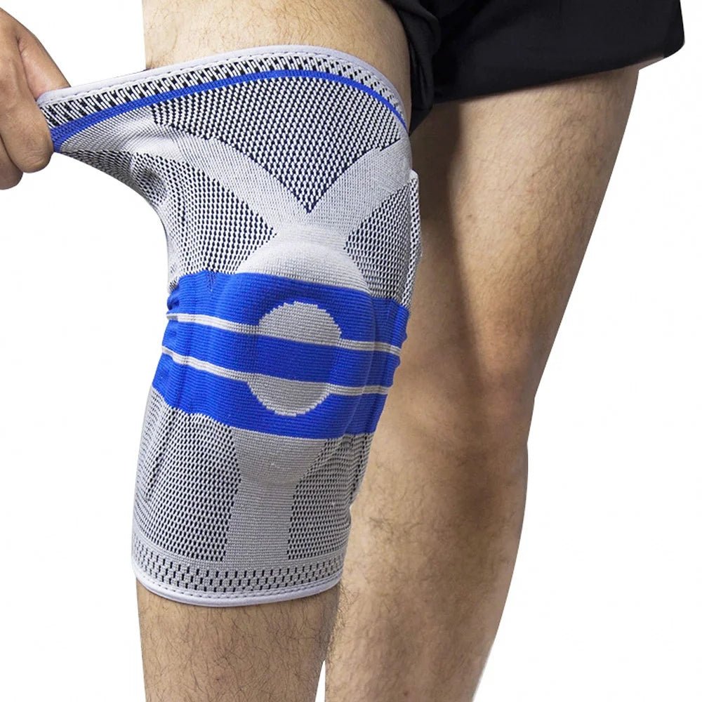 Spring-Stay Knee Sleeve – Silicone Pad, Breathable 3D Knit - Knee Sleeve - Apex Therapy