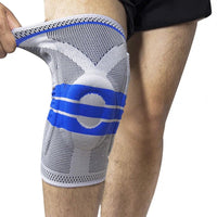 Spring-Stay Knee Sleeve – Silicone Pad, Breathable 3D Knit - Knee Sleeve - Apex Therapy
