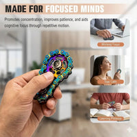 Stainless Steel Bicycle Chain Fidget Spinner – Silent Desk Focus Toy - Fidget Toy - Apex Therapy
