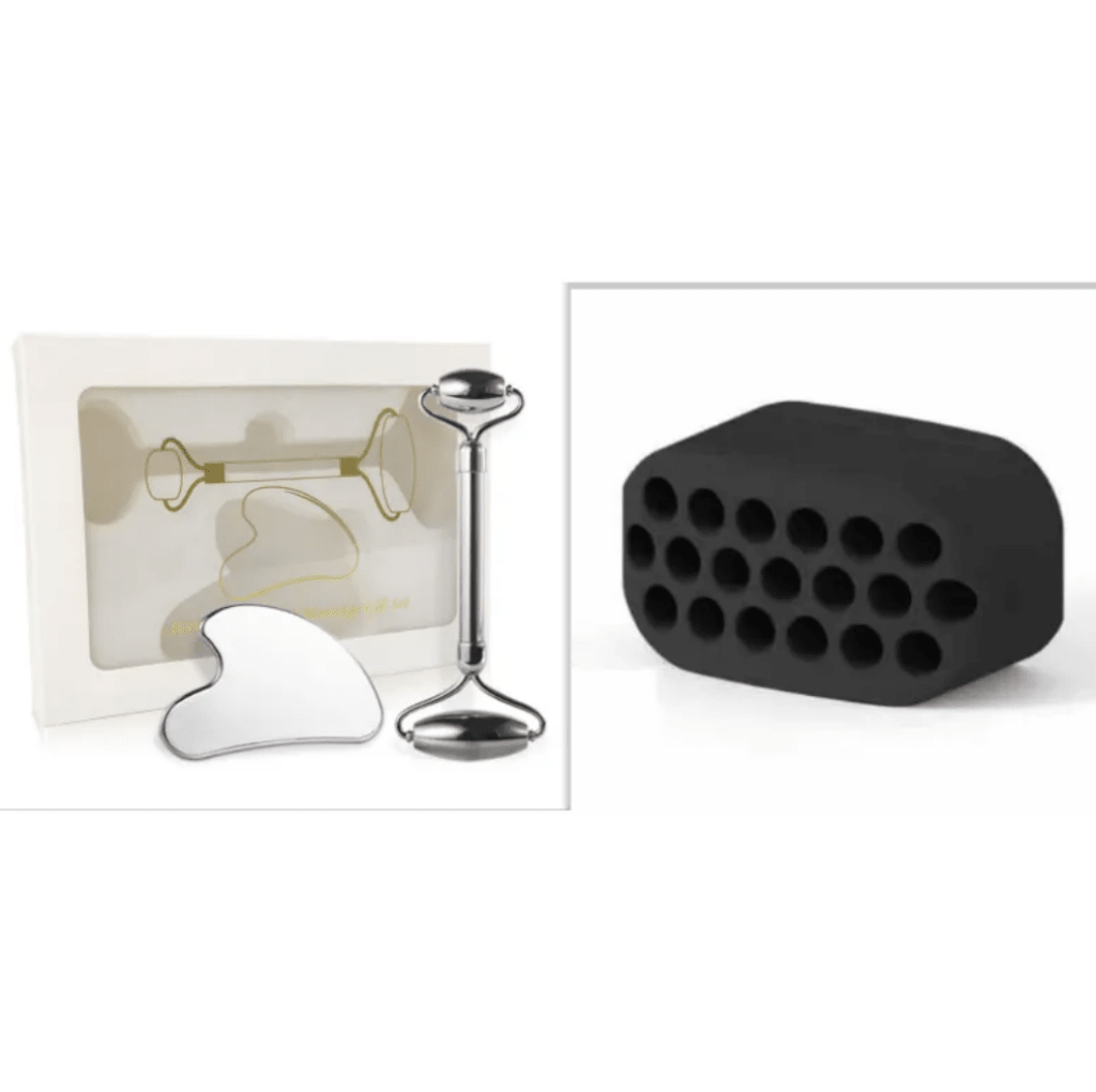 Stainless Steel Jaw & Face Roller – Gua Sha Board Sets - Facial Tool - Apex Therapy