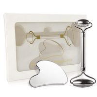 Stainless Steel Jaw & Face Roller – Gua Sha Board Sets - Facial Tool - Apex Therapy