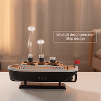 Steamship aroma diffuser with color LED light – Apex Therapy, view 4
