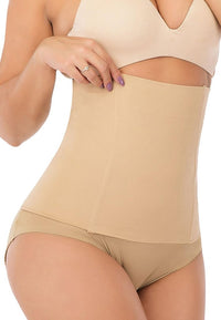 Steel-Boned Waist Cincher – Breathable Shapewear, Beige - Shapewear - Apex Therapy