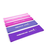 Thick Fabric Booty Bands – Non-Slip, Set of 5, Pink
