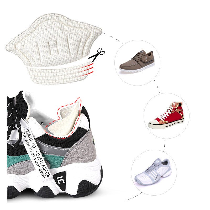 Thick Heel Grips for Sneakers – Cushioned Anti-Slip Pads, Black & White - Heel Grips - Apex Therapy