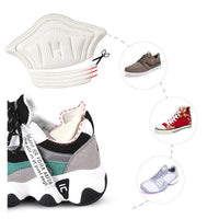 Thick Heel Grips for Sneakers – Cushioned Anti-Slip Pads, Black & White - Heel Grips - Apex Therapy