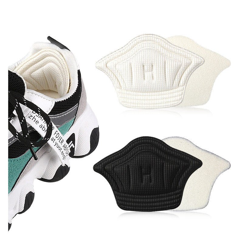 Thick Heel Grips for Sneakers – Cushioned Anti-Slip Pads, Black & White - Heel Grips - Apex Therapy
