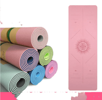 Thick TPE Yoga Mat with Alignment Lines – 6 mm or 8 mm, 183 cm - Yoga Mat - Apex Therapy