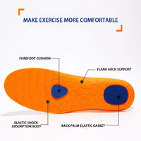 Thickened Breathable Sports Insoles – Summer-Ready, Black or Gray - Insoles - Apex Therapy