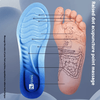 Thickened PU Arch-Support Insoles – Shock-Absorbing, Blue - Insoles - Apex Therapy
