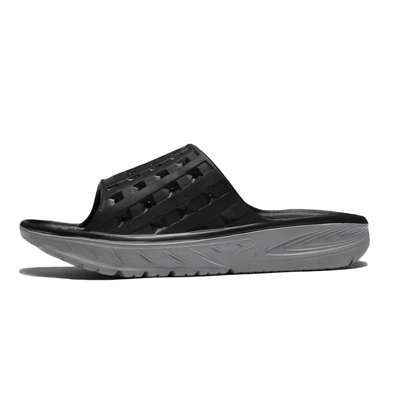 Unisex Post-Workout Recovery Slides – Contoured EVA Footbed - Sandals - Apex Therapy