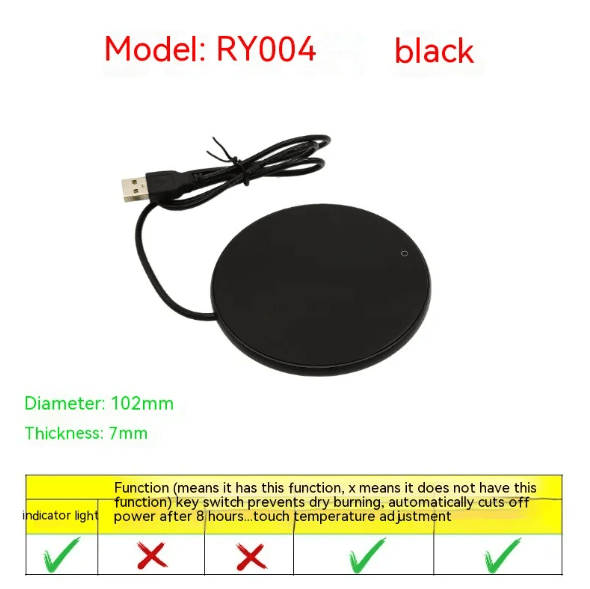 USB Mug Warmer Coaster – Keeps Coffee & Tea Warm - Mug Warmer - Apex Therapy