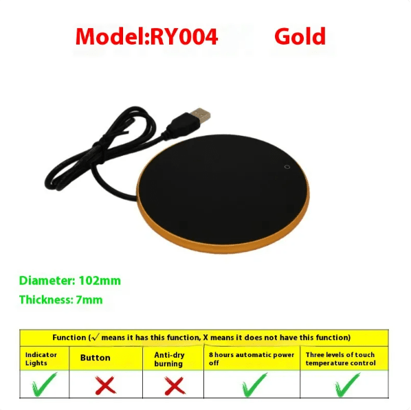 USB Mug Warmer Coaster – Keeps Coffee & Tea Warm - Mug Warmer - Apex Therapy
