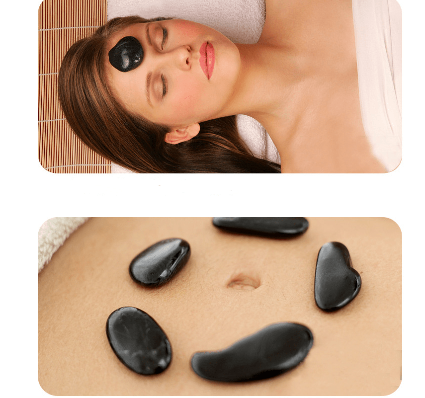 Volcanic Basalt Massage Stones – Hot Stone Set, 6 Sizes - Massage Stones - Apex Therapy