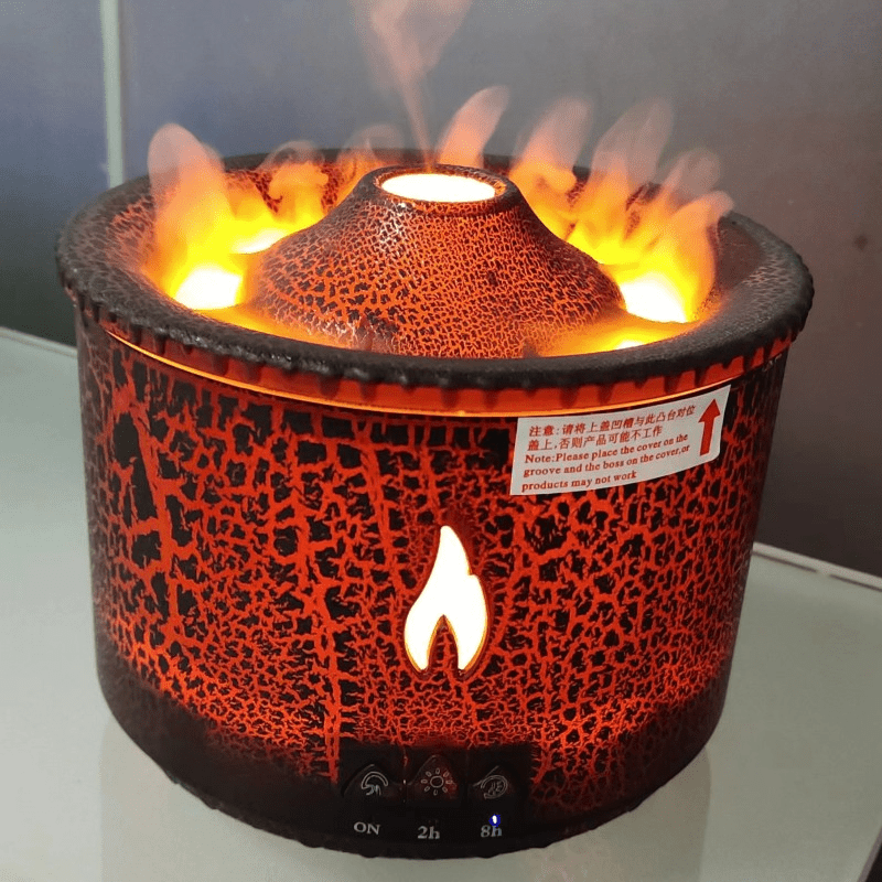 Volcano Lava Aroma Diffuser – Flame Bead Lighting - Humidifier - Apex Therapy
