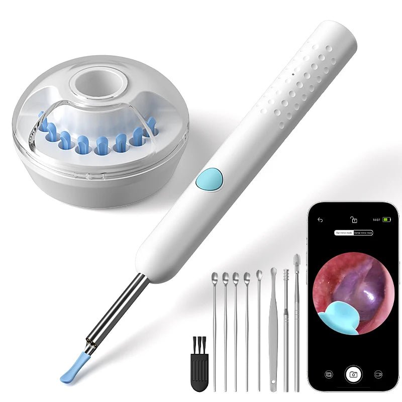WiFi Visual Ear Scope 4.2mm 1080P Camera with Ear Spoon Base for iOS/Android Ear Cleaning Otoscope Endoscope Camera for Health - Apex Therapy