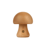 Wooden Mushroom Night Light – Rechargeable Warm LED, 4 Styles - Night Light - Apex Therapy