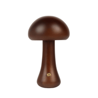 Wooden Mushroom Night Light – Rechargeable Warm LED, 4 Styles - Night Light - Apex Therapy