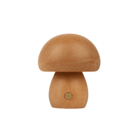 Wooden Mushroom Night Light – Rechargeable Warm LED, 4 Styles - Night Light - Apex Therapy