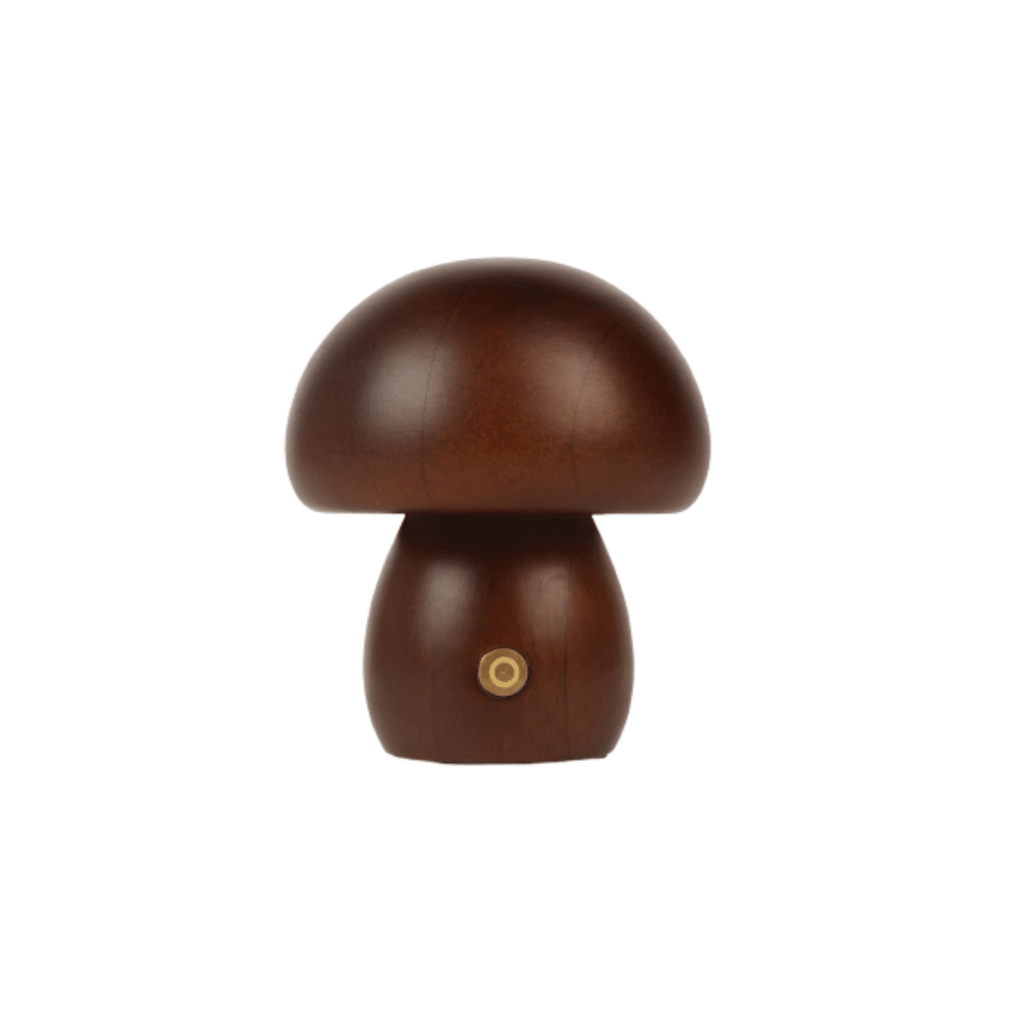 Wooden Mushroom Night Light – Rechargeable Warm LED, 4 Styles - Night Light - Apex Therapy