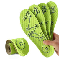Wormwood-Infused Insoles – Breathable, Sweat-Absorbing, Grey or Green - Insoles - Apex Therapy